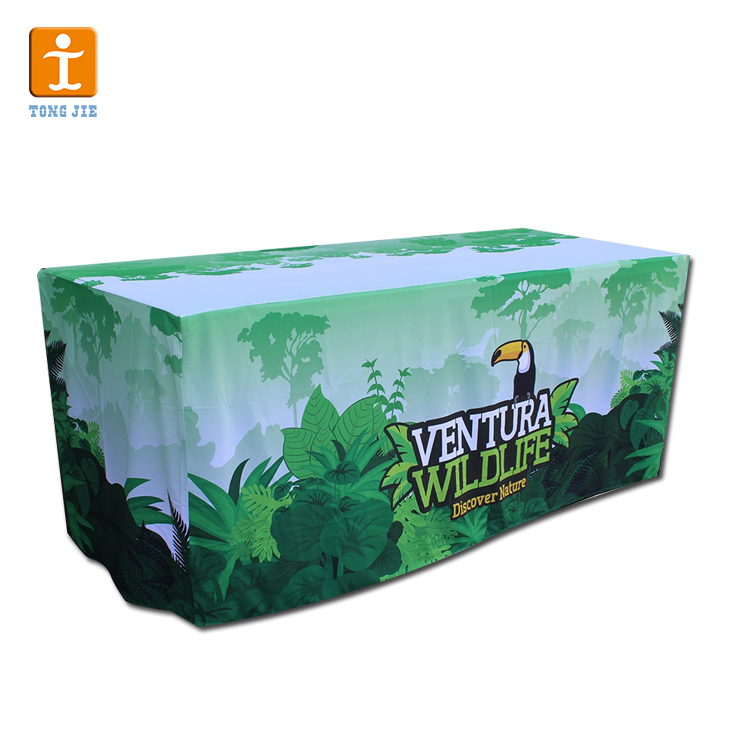 Custom Logo Event 6FT 8FT Printing Tradeshow Promotion Table Cloth