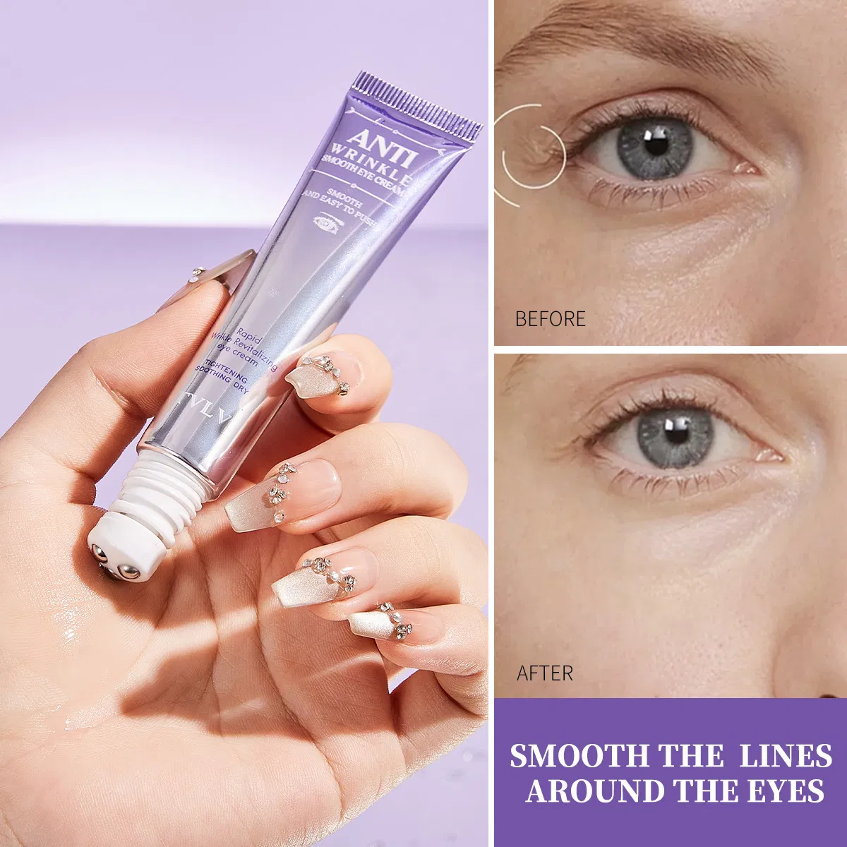 Revitalizing Rolling Ball Eye Cream for Fine Lines and Hydration