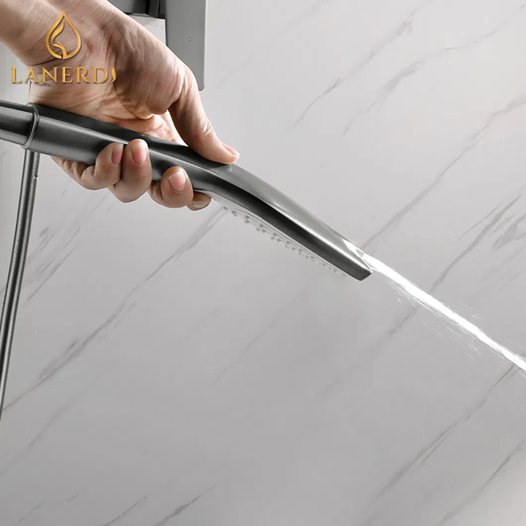 Смеситель для душа Anmei, латунь, гун-грей