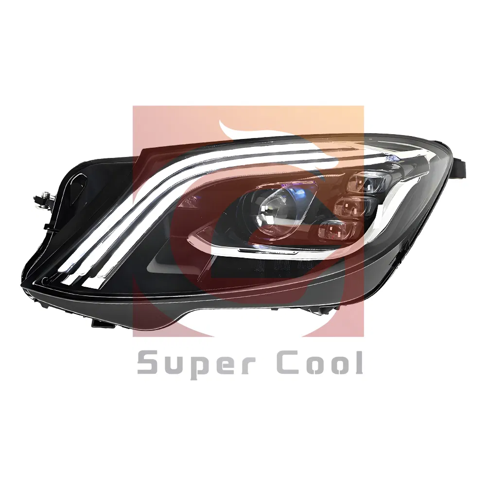 Передние фары с динамической подсветкой для Mercedes-Benz W222