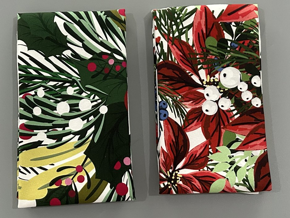 Custom Digital Printing Christmas Cotton Kitchen Napkin Tea Towel