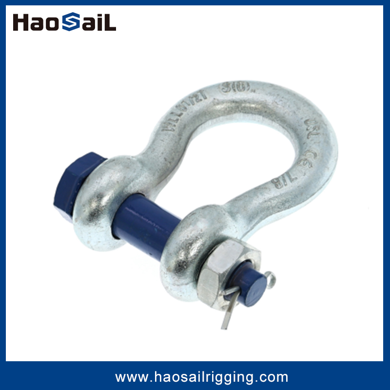 G2130 Rigging Hardware Bow Type Anchor Shackle with Bolt and Nut