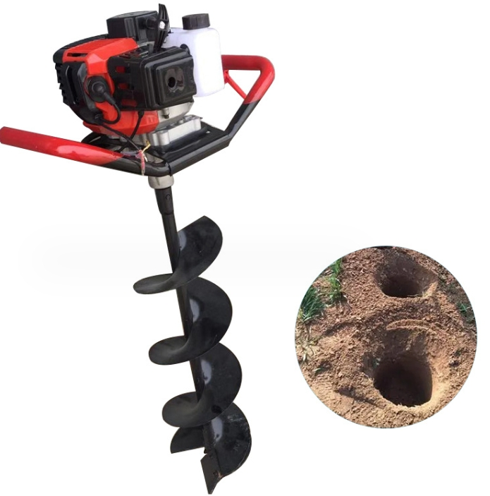 Portable Gasoline Ground Drill High-Power Soil Loosening Drill