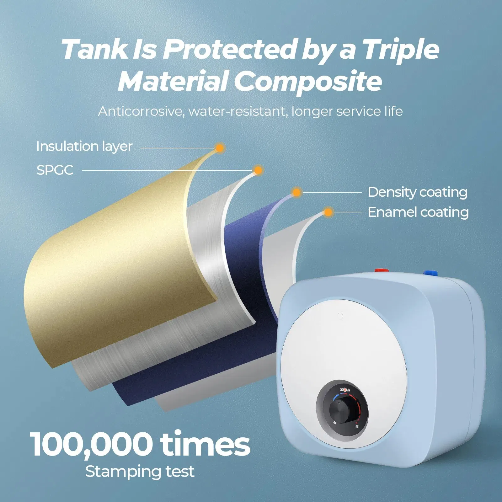 6L 8L 10L 2.5 Gallon 1500W 220V Mini Electric Water Heater Shower Low Price Electric Water Heater Manufacturer