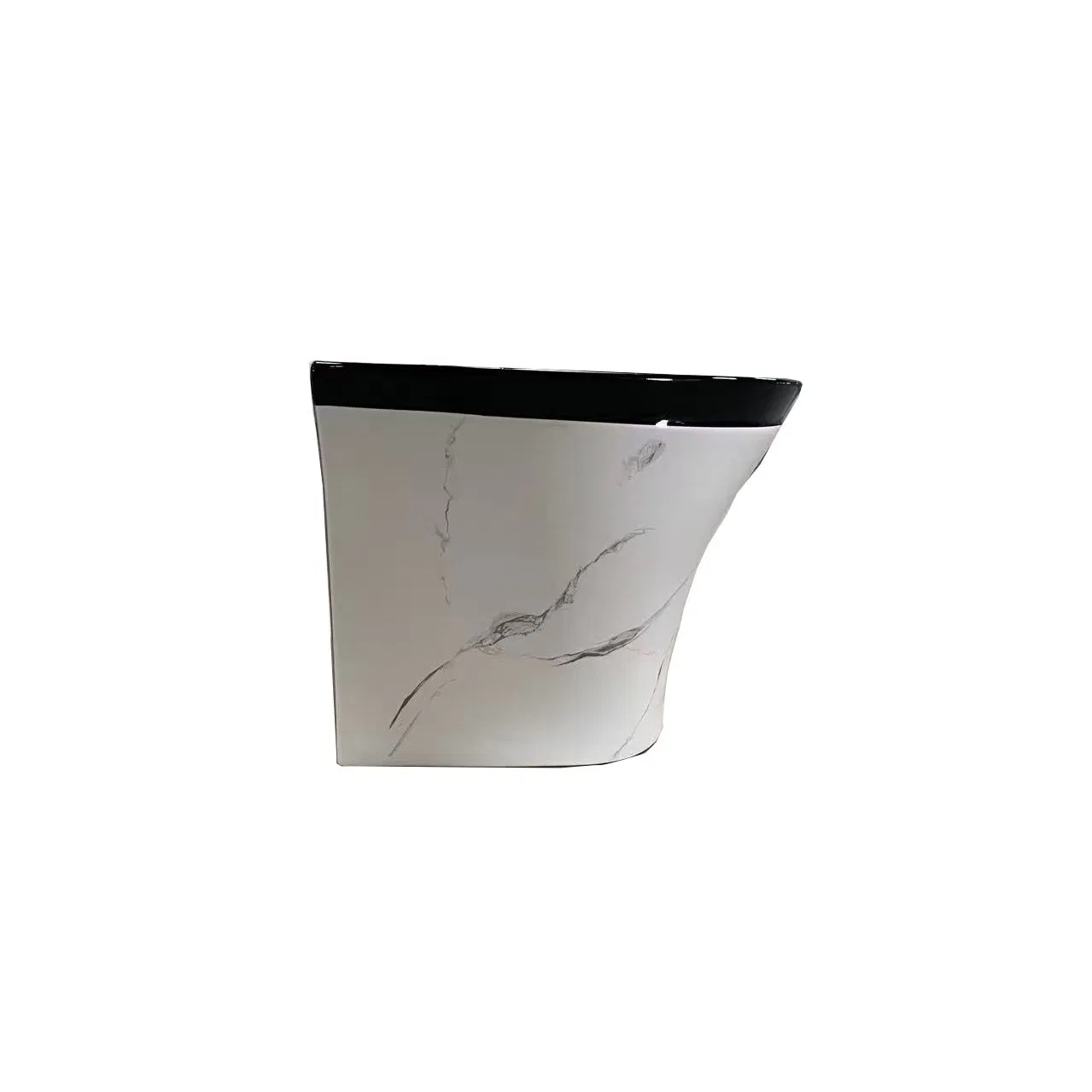 Black and Pattern Sanitary Ware Ceramic Hand Wash Sink Modern Wall Hung Basin for Luxury Bathrooms