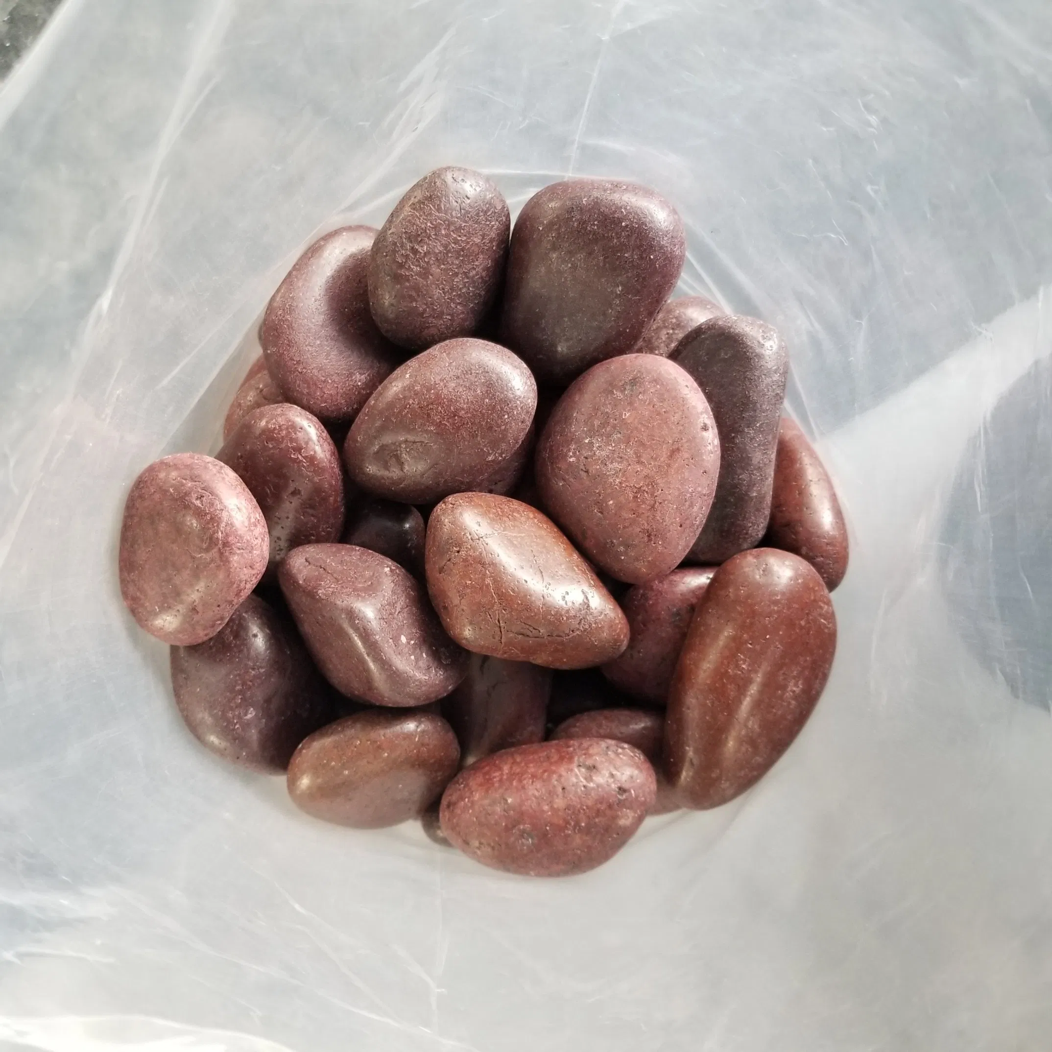 Nature Stone Red White Black Polished Pebble Stones for Garden and Landscaping