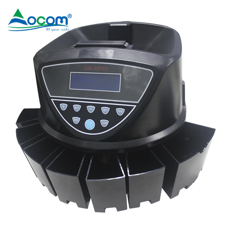 CS901p Ocom Coin Sorter with Printer 270 Units Per Min High Sorting Speed