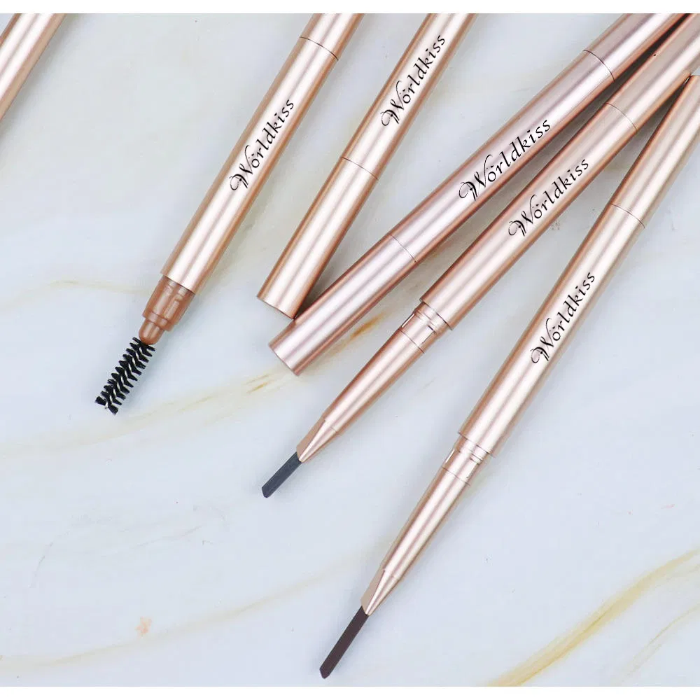 Waterproof Gold Tube Long Lasting Eyebrow Pencil Private Label