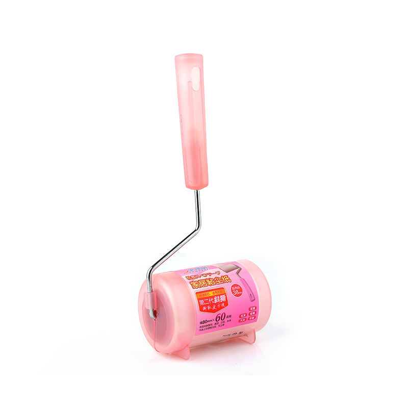 Household Pet Hair Remover Bed Clothes Cleaning Brushes Sticky Diagonal Tear Tape Paper Adhesive Lint Roller with Cover