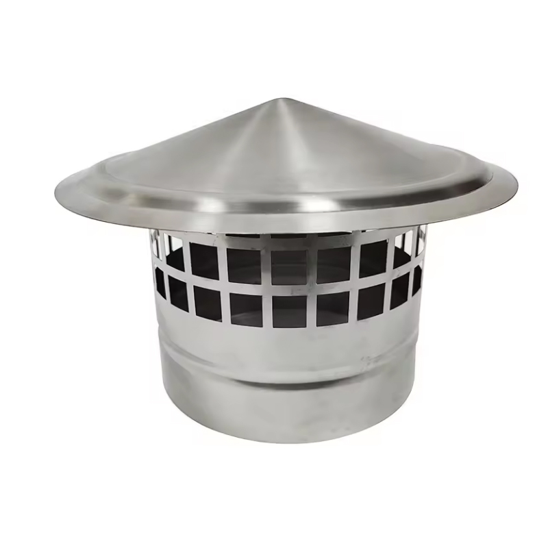 Stainless Steel Round Roof Air Vent / Rainproof Umbrella Cowl / Waterproof Ventilation Chimney Caps