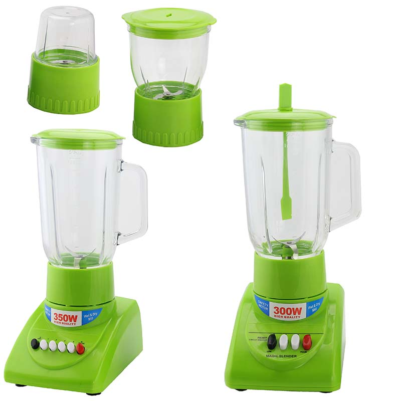 Home Appliance 2 Speed 400W 1L Glass Blender Juicer Fruit Plastic Blander Kitchen Mixer Blender