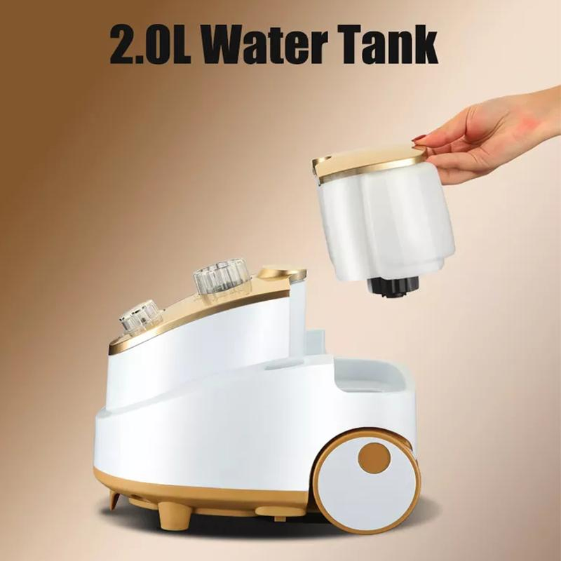 Standing Vertical Garment Steamer and Strong Horizontal Steam Iron with Iron