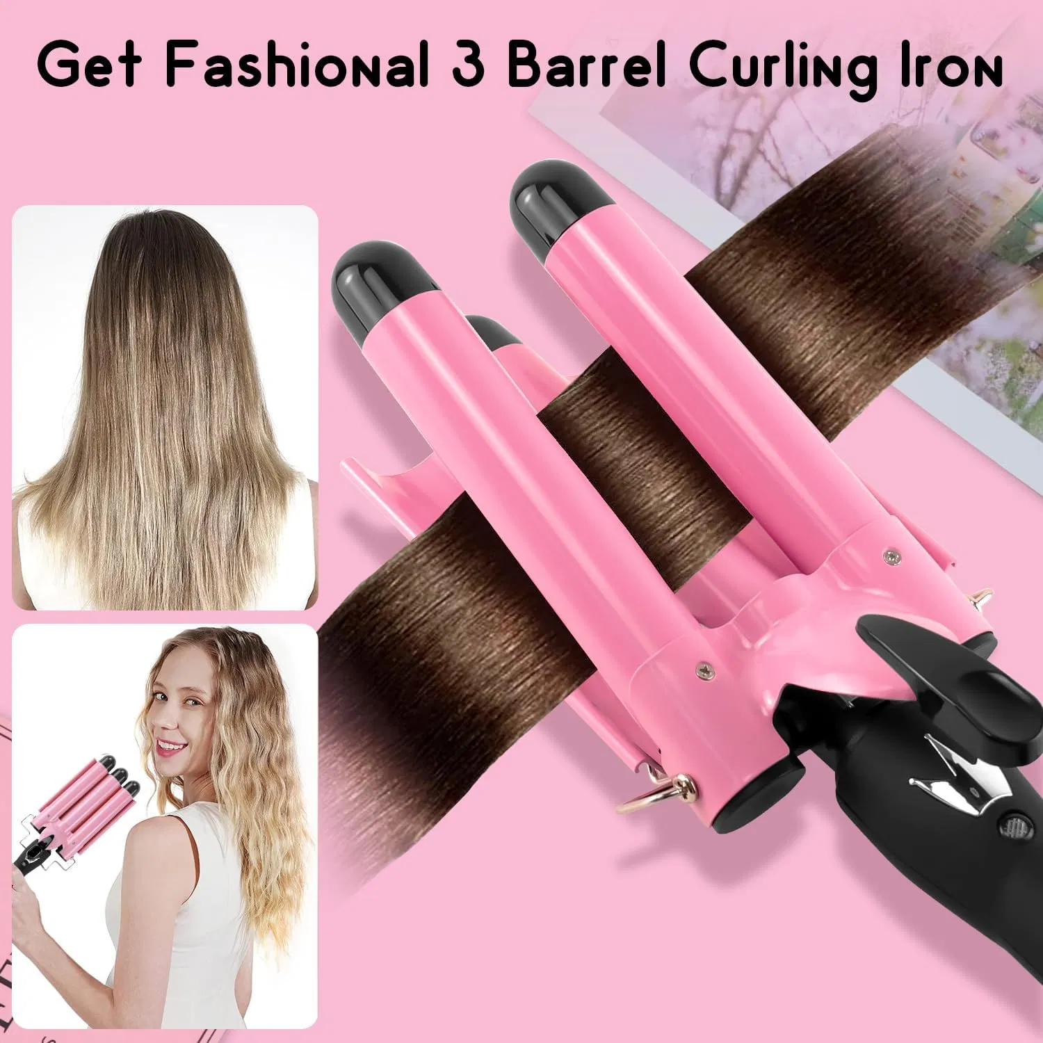 3 Barrel Curling Iron Hair Crimper