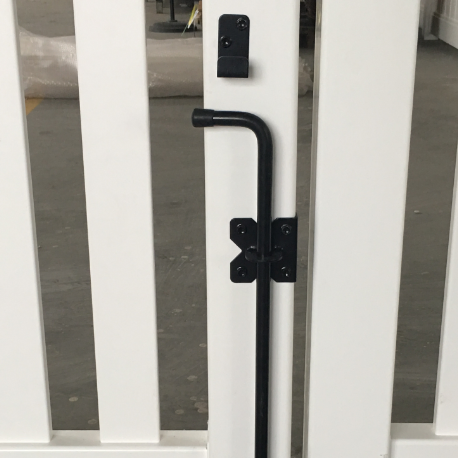 Professional Manufacturing PVC Fence Door Cane Bolt Vinyl Gate Drop Rod