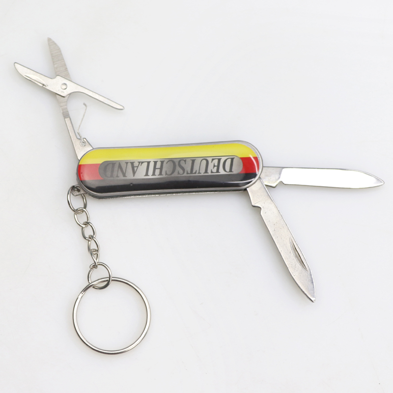 Wholesale Custom Logo Souvenir Foldable 4 in 1 Stainless Steel Multifunction Knife