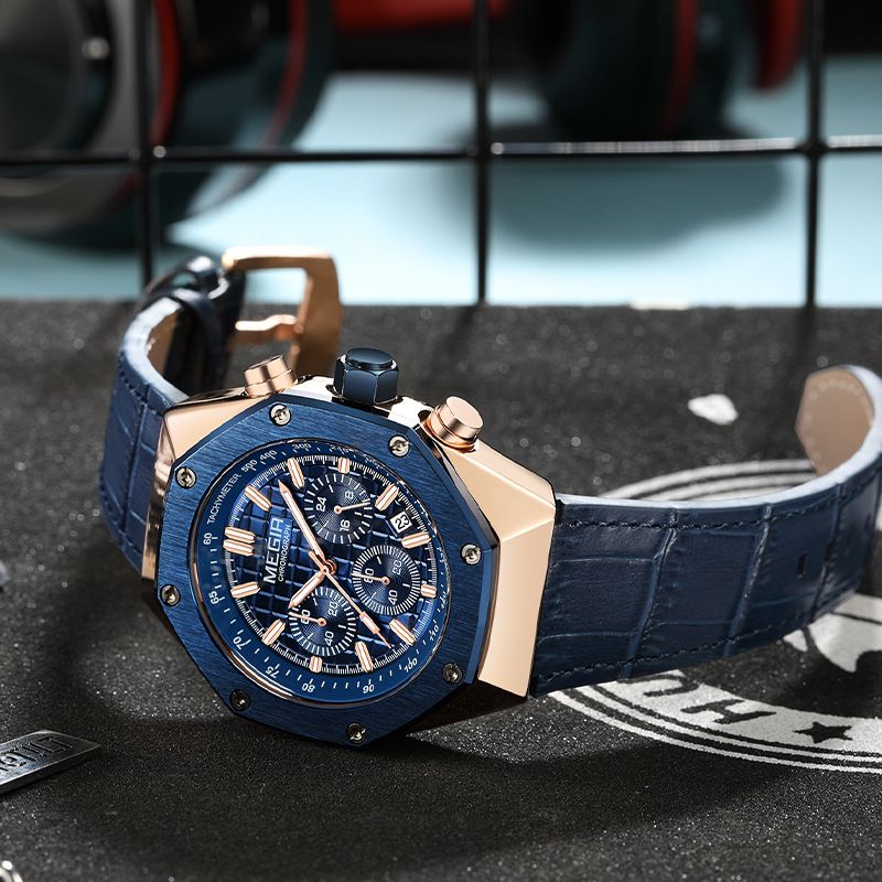 Hot-Selling Megir 2213 Popular Fashion Multi Functional Waterproof Men's Quartz Watch