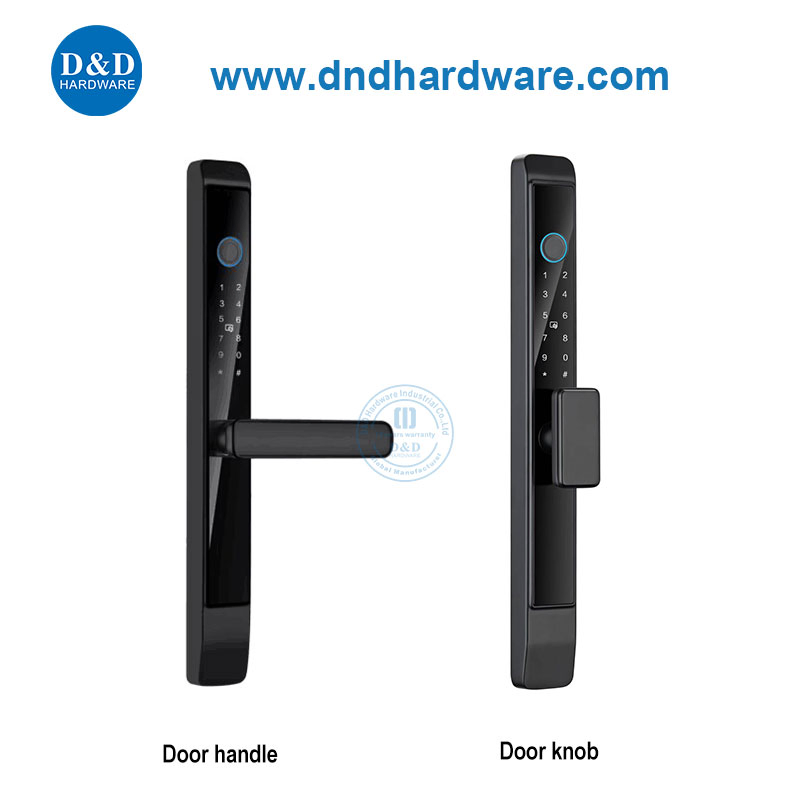 Biometric Fingerprint Password Smart Door Handle Knob Lock for Narrow Stile Frame