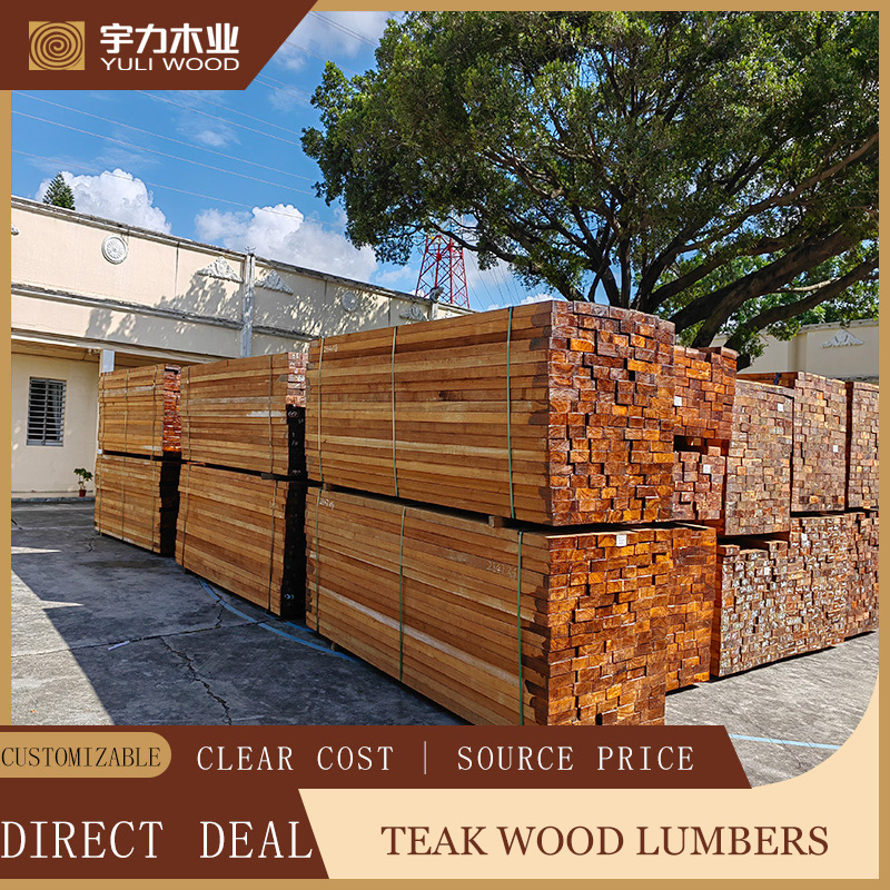 Customized Golden and Delicate Anti-Corrosion Teak Solid Wood Board