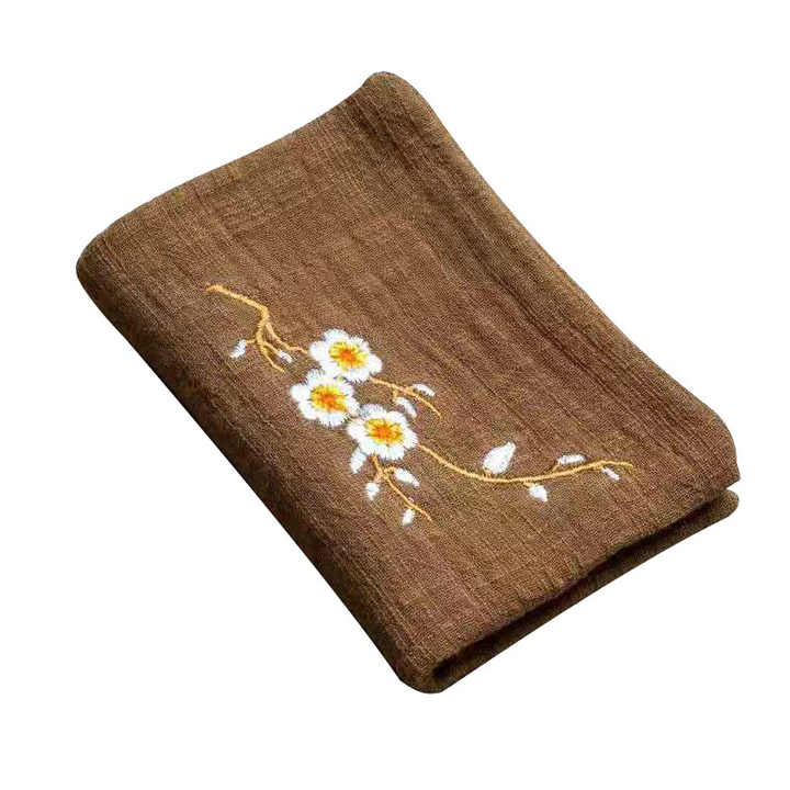 Linen Kitchen Custom Flour Sack Print Tea Towel with Trim