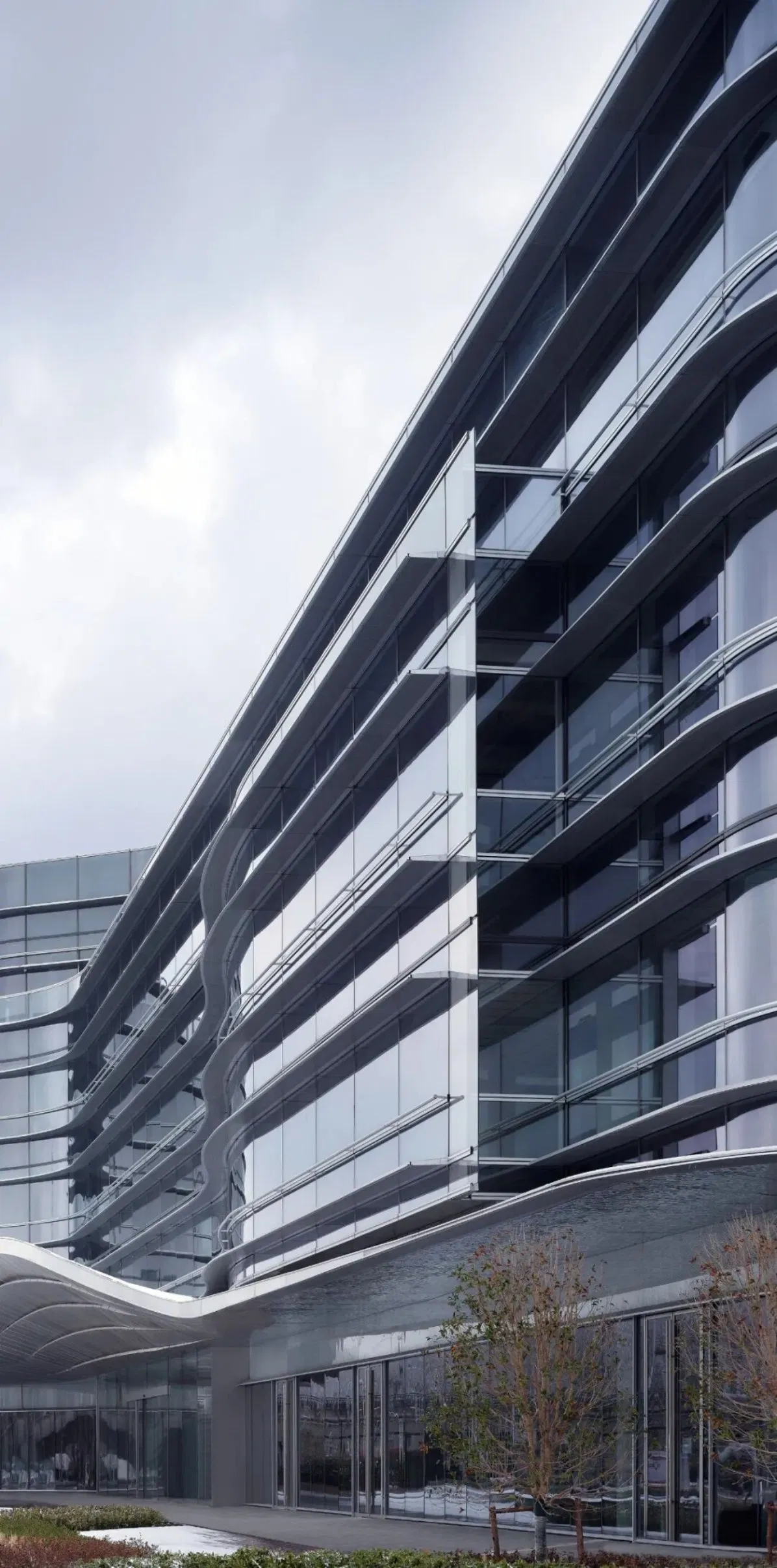 Energy-Saving High-Strength Sturdy Outstanding Steel Glass Glazing Curtain Wall