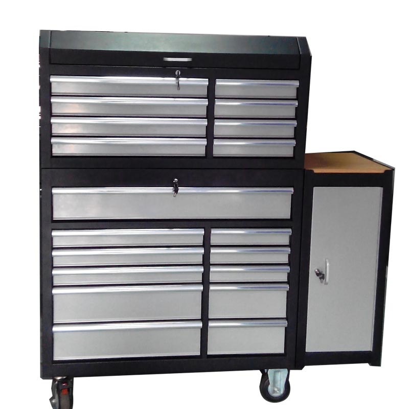 Tool Storage Black Powder Coating Steel Workbench with Lock