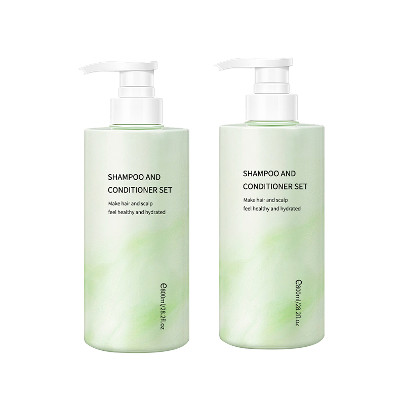 Best Price Customized 800ml Shampoo Lotion Bottle Private Label Hair Shampoo Set with Custom Logo Print Cosmetic Packaging for Shampoo
