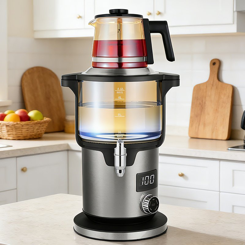 Best Quality Commercial Samovar Tea Kettle Multifunctional 4.5L 2000W Power for Home Kitchen Use Auto Tea Kettles and Pot