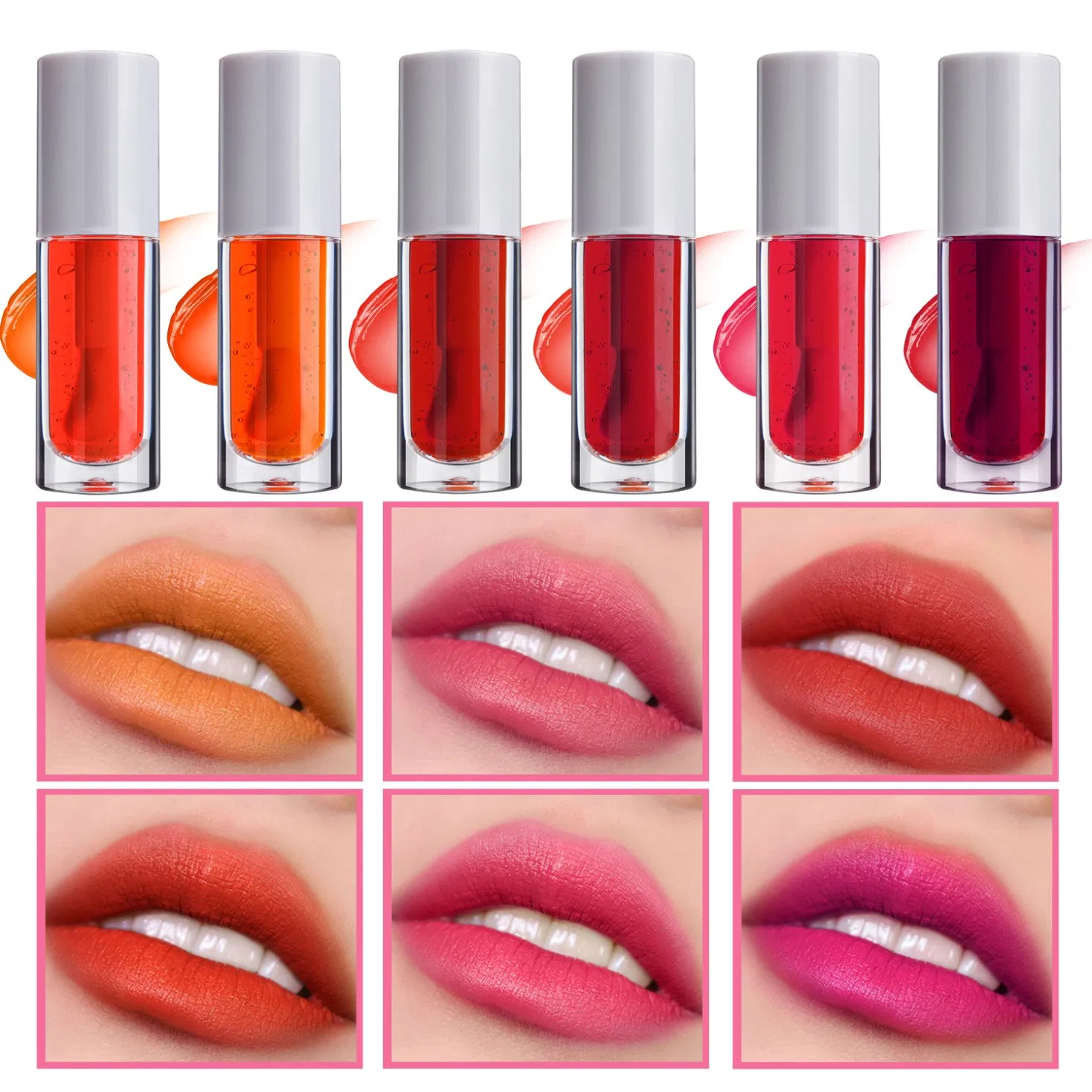 Customized Liquid Lip & Cheek Tint Logo Oil Based Water Berry Lip Tint