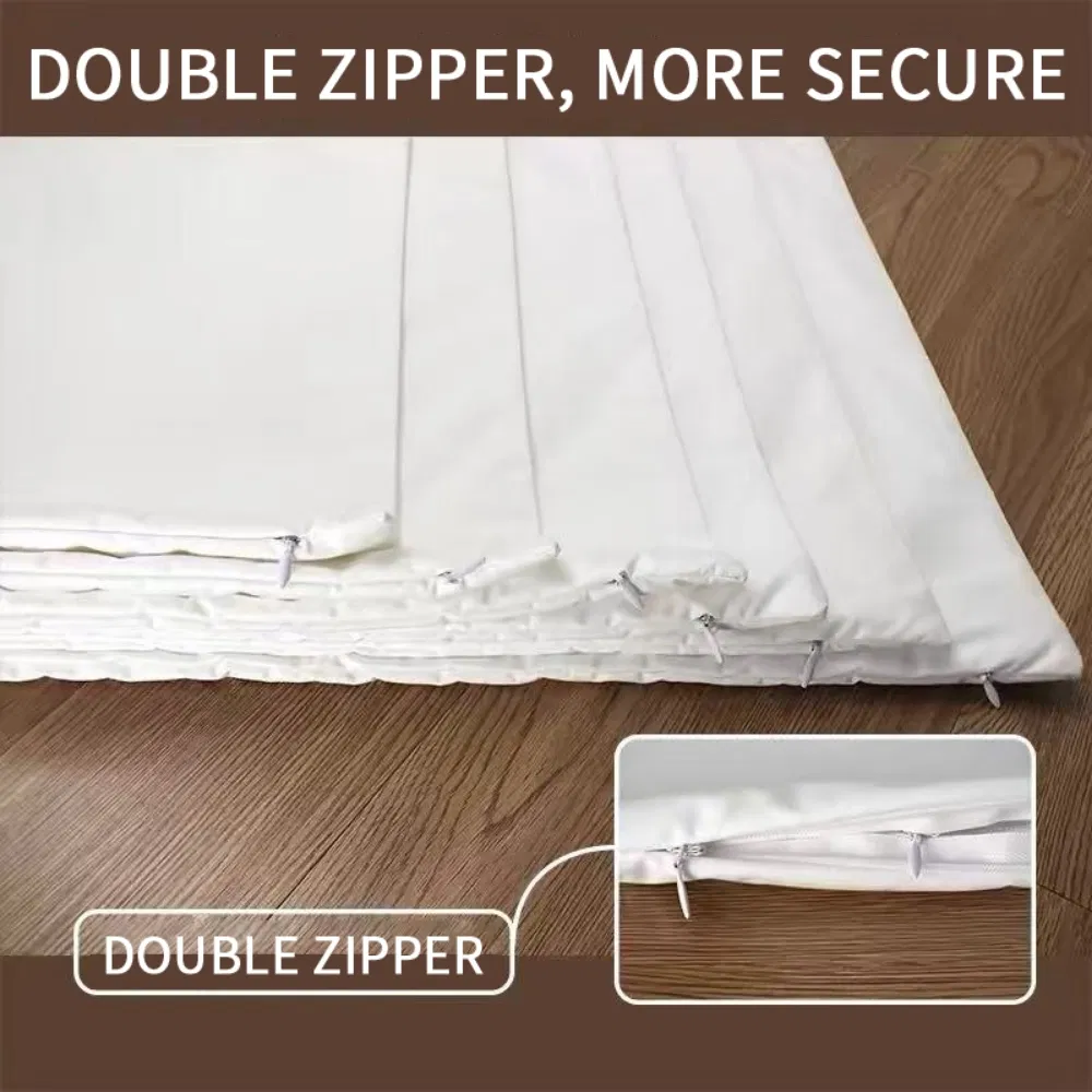 Economy 200tc Pillowcases - 100% Cotton Plain Weave, Overlock Seam Standard Size (MOQ 100pairs)