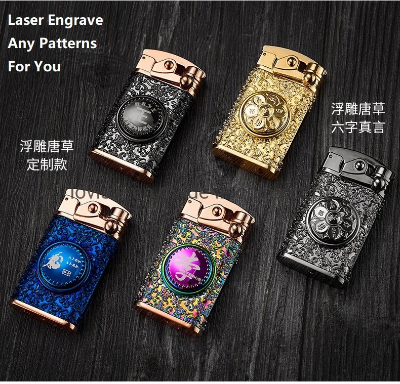 Creative Rocker Lighter Windproof USB Rechargeable Flameless Lighter Double Arc Plasma
