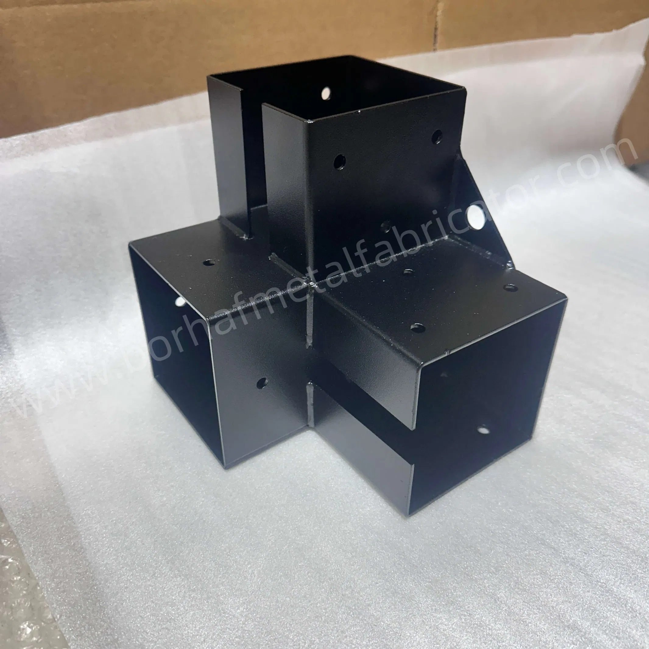 Laser Cutting Welding Service Customized Angle Corner Post Base Pergola Bracket
