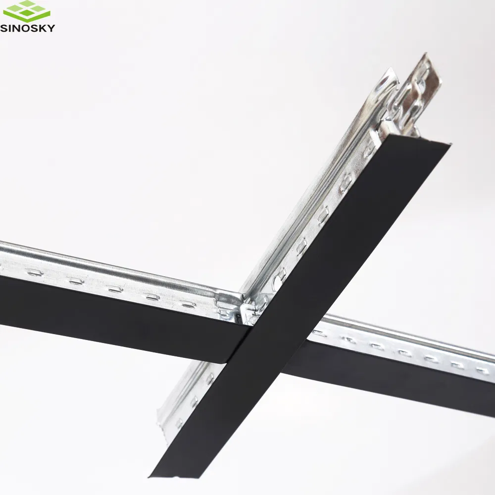 Fire Resistant Suspended False Ceiling Tiles & Accessories, Metal Galvanized Suspended T-Grid