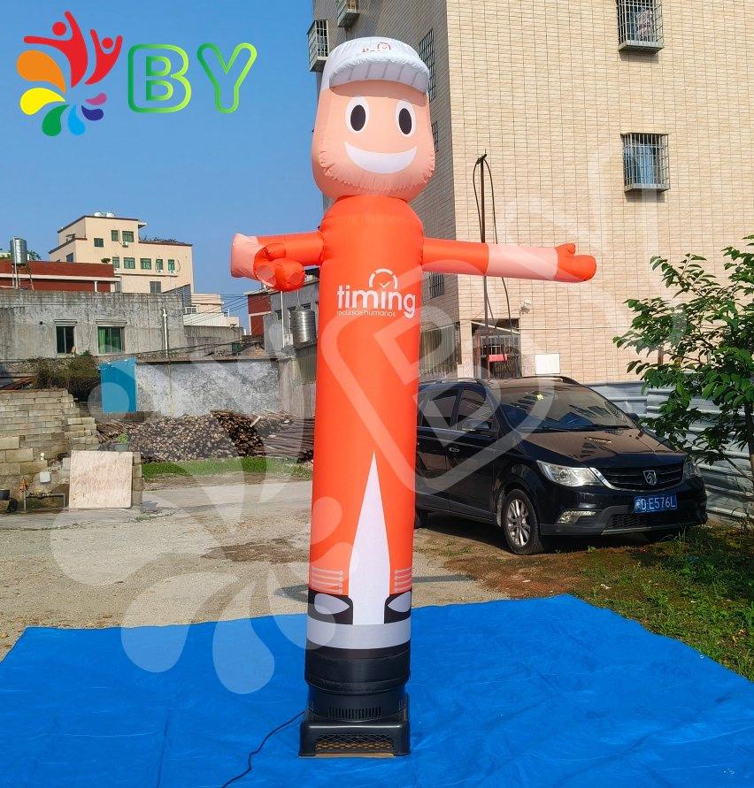 Customized Sky Dancer Air Blower Inflatable Tent Cartoon Characters Light Balloon Ball Advertising Inflatables