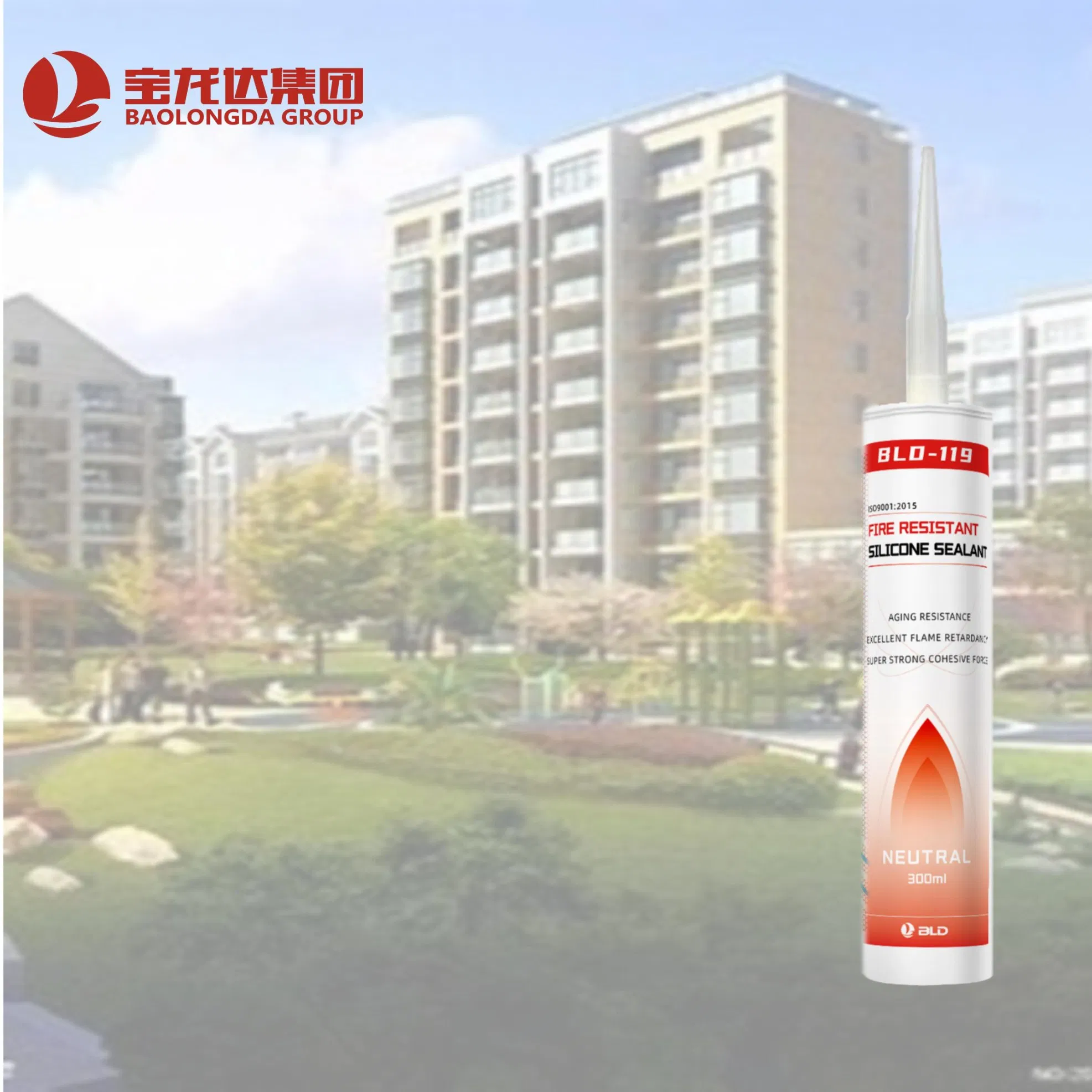 Bld-119 Silicone Fire Resistent Sealant Fireproof Silicone Sealant for Glass