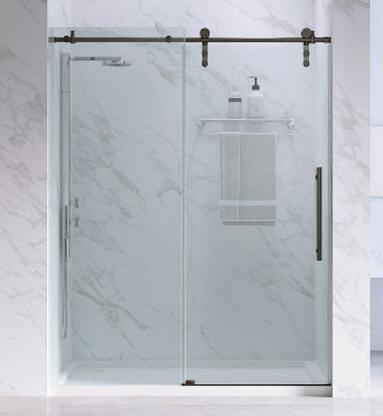 Bathroom Nano Coating Tempered Glass Sliding Shower Door