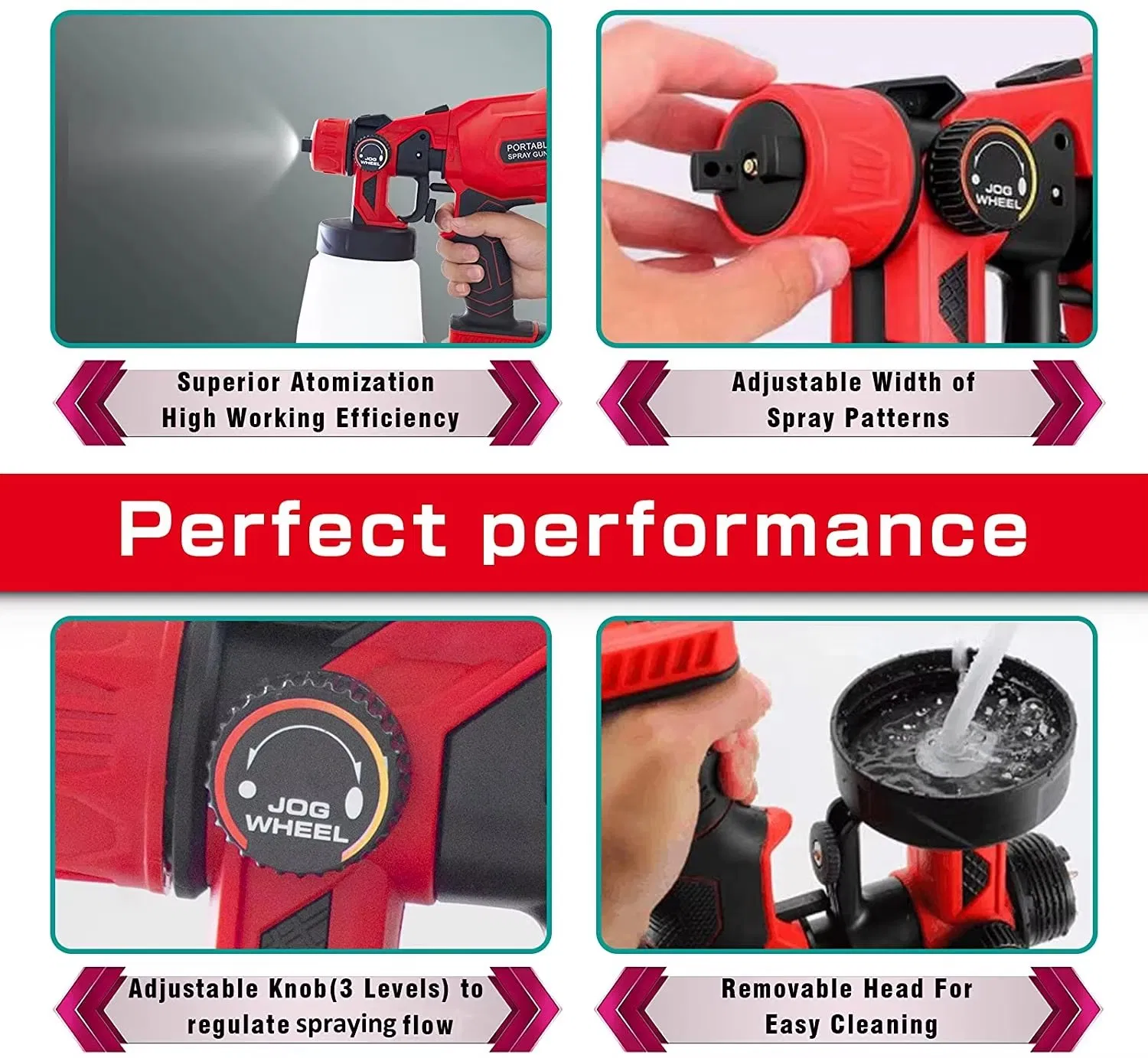 Portable 20V DIY Electric Battery Paint Spray Gun