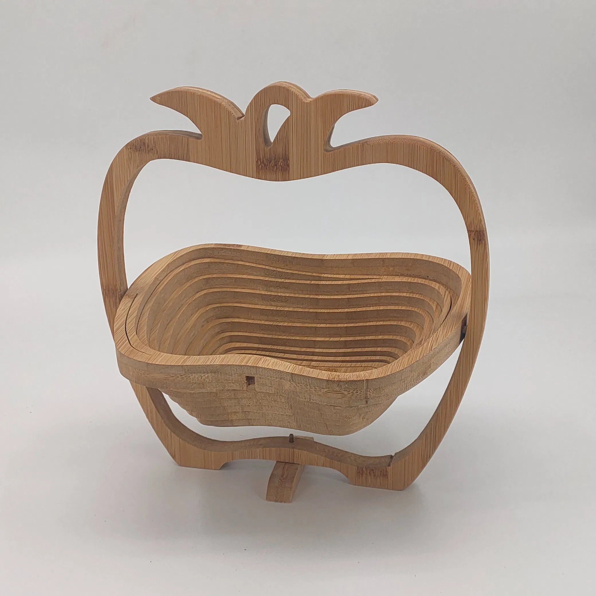 Foldable Basket Basket in Bamboo in Form of Pineapple for Fruits