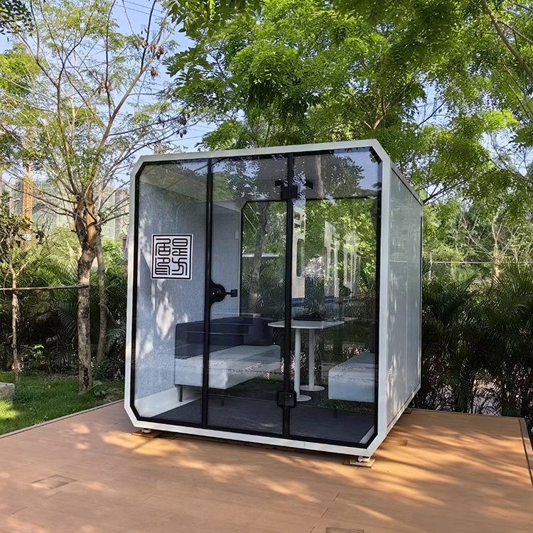Manufacturers Working Prefabricated House Private Office Phone Booth Fashion Noise Insulate Soundproof Office Booth