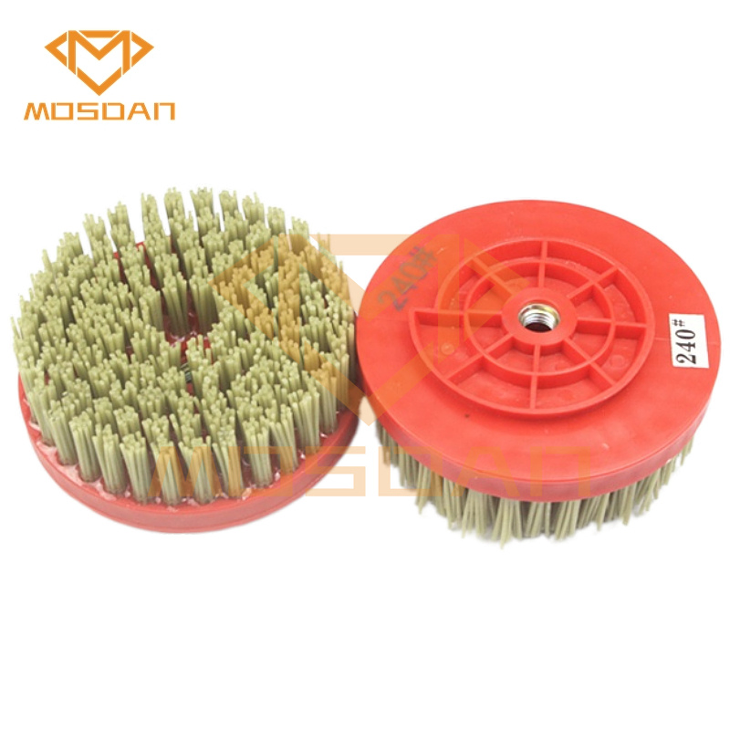 5 Inch Snail Lock Diamond Filament Brush Stone Granite Marble