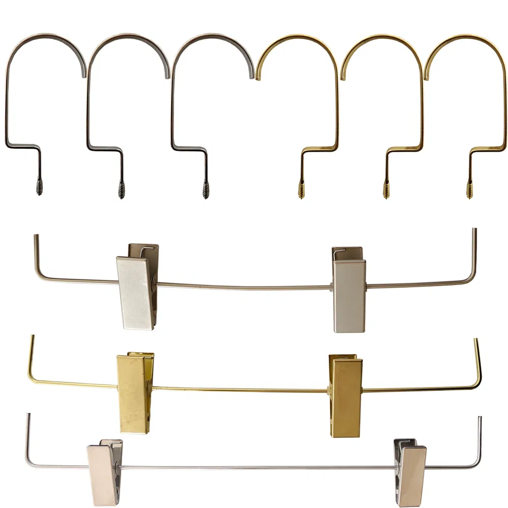 Accessories Non-Slip Rubber Metal Wire Clips&Metal Galvanized Hook with Zinc, Nickel, Chrome Plated for Garment, Clothes, Wooden, Plastic Hangers Accessory Part