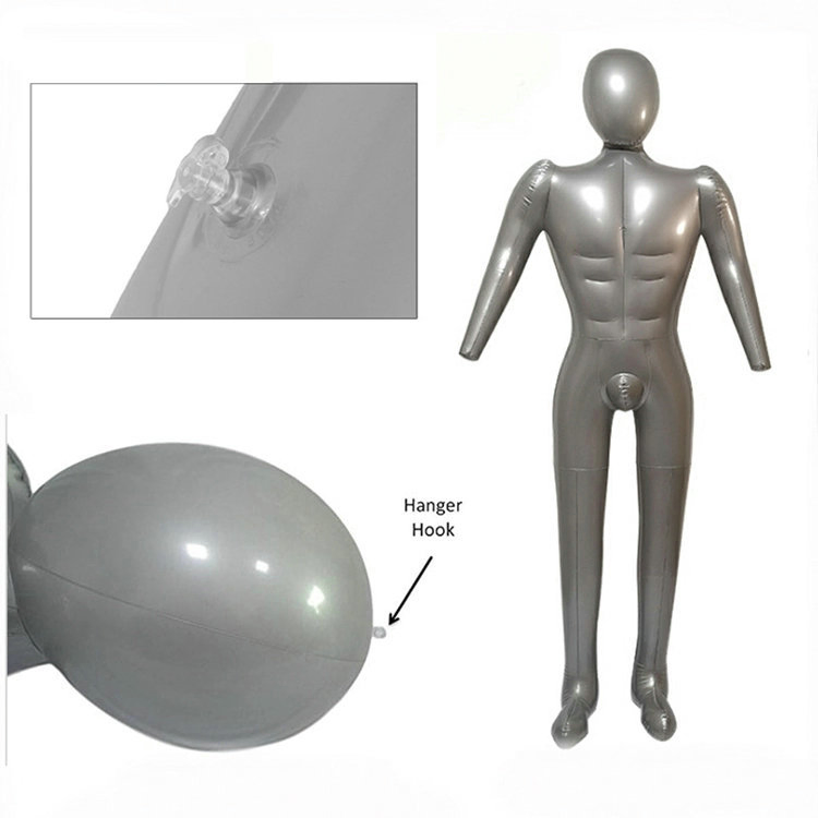 Male Full-Body Dress Model Inflatable Air Strang Mannequin for Shop