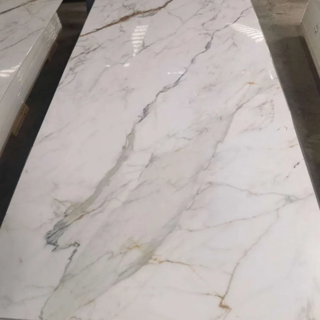 New Hospital Interior Decoration Flexible Marble Shower Artificial Marble Marine WPC/PVC/UV Marble Wall Panels