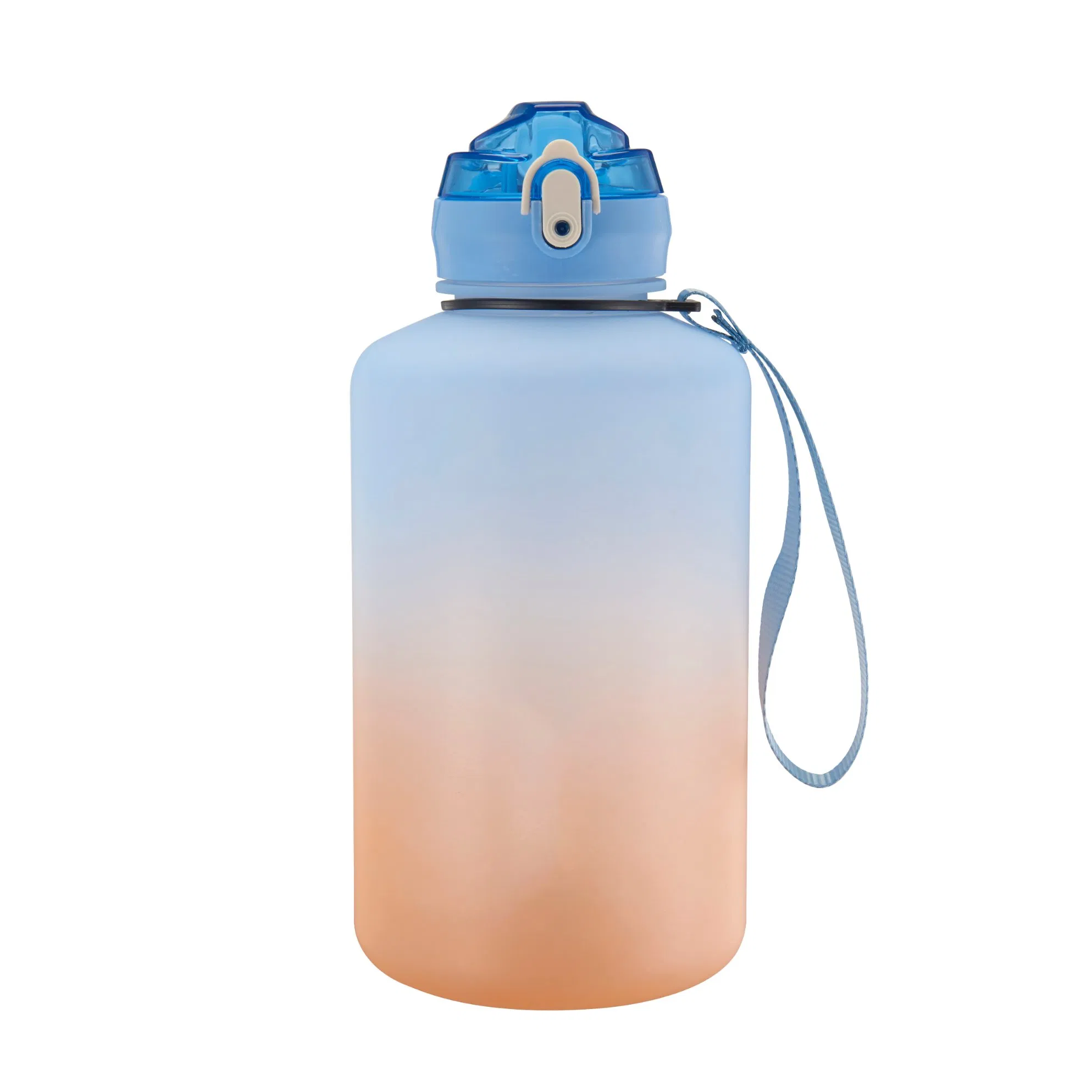 Big Capacity 2000ml Gym Camp Cycling Sports Plastic Water Bottle with Handle