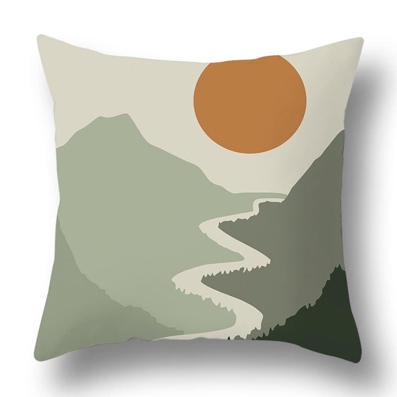 Green Spring Cushion Cover Sofa Home Printing Pillow Cover Sweet Home Throw Pillows