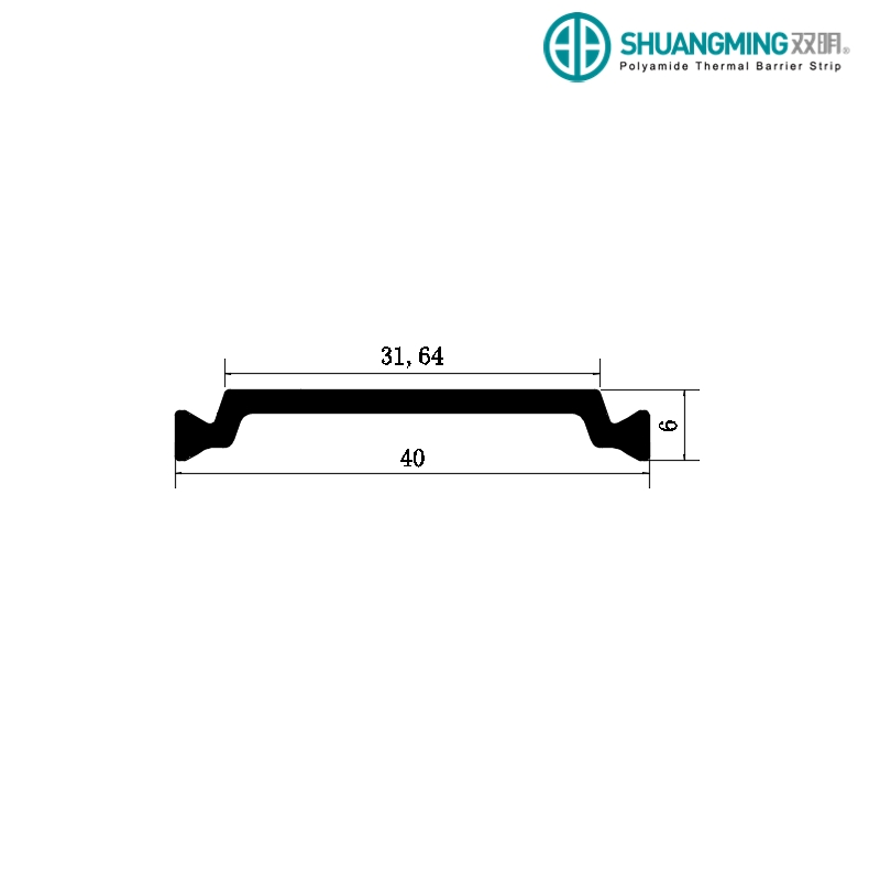 Factory Outlet PA66 Material 40mm Polyamide Thermal Break Strip for Doors&Windows