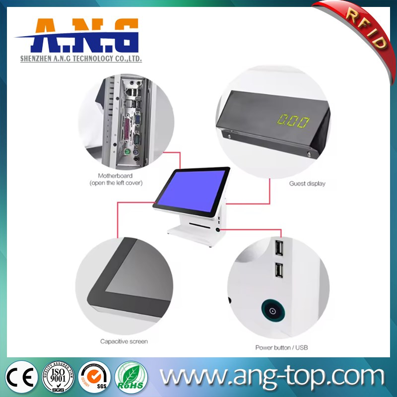 15 Inch Window7 Cashier Device Point-of-Sale Smart POS Terminal Cash Payment Machine for Retail POS System