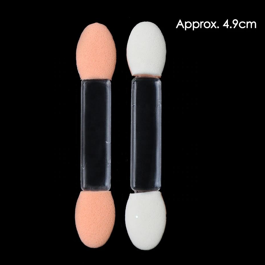 Portable Double Disposable Nail Eyeshadow Applicators Powder Brush