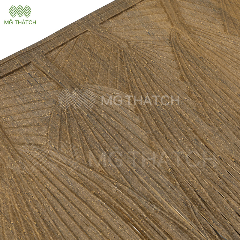 Fire Resistant Paint Synthetic Artificial Palm Leaf Water Reed Roof Thatch for Tiki Hut