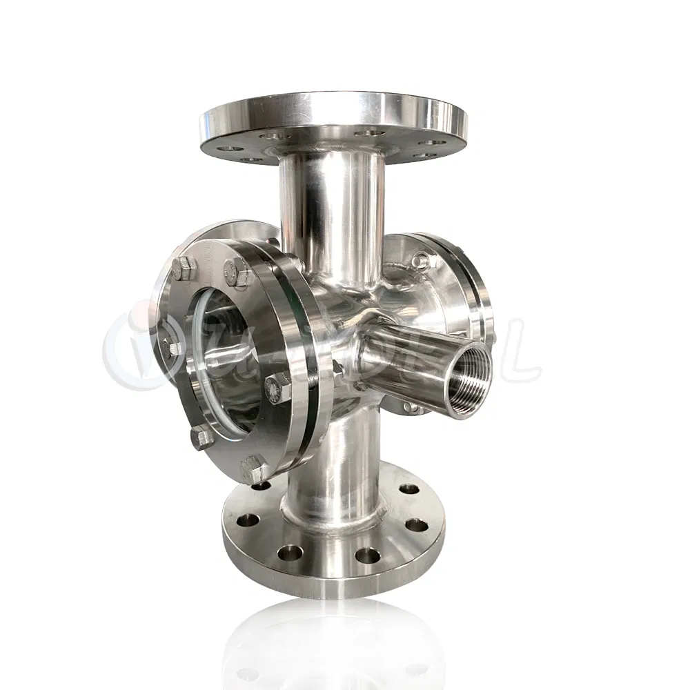 Four Way Sight Flow Indicator Sight Flow Indicator Manufacturers Flow Sight Glass for Tanks