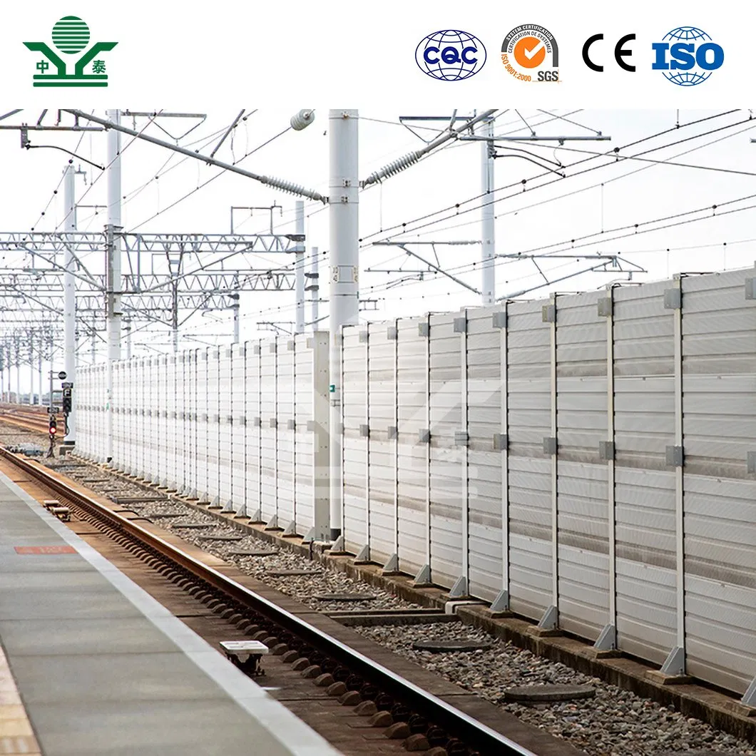 Zhongtai Acrylic Sound Barrier China Factory Noise Absorbing Fence 3560PA Railway Noise Barrier